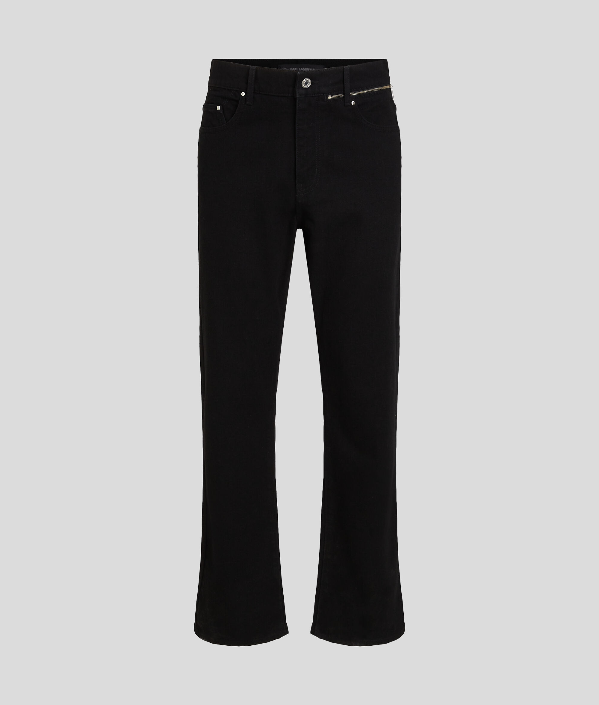 (image for) Bright ZIP-DETAIL STRAIGHT JEANS